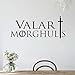 Wandaufkleber, Wandkunst, Wandtattoos, Diy Englisch Sprichwörter Game Of Thrones Wandaufkleber Wohnkultur Aufkleber Removable Kreative Wandaufkleber Für Zimmer 57X25 Cm