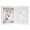 chuckle – Baby Voetafdruk en Handafdruk Houten Fotolijst Kit (12,7 x 17,8 cm Foto) met Deegroller – Kamerdecoratie…