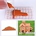 Woohome 12 PCS Miniature Brick Silicone Mold Scale Brick Making Tool Kit Miniature Wall Bricks Tiny Red Bricks Crafts Kit for Mini Garden Sand Table Landscape Building Accessories