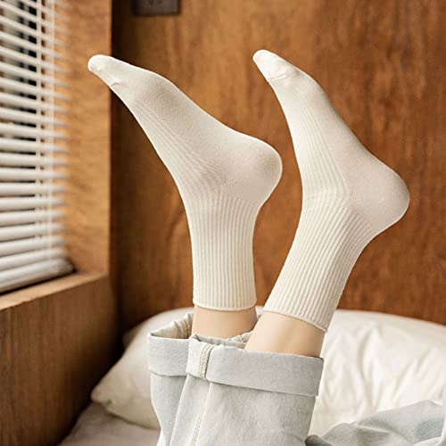6 Pairs Japanese Aesthetic Cute Athletic Soft Socks for Women & Girls, Ankle Crew Stretch Neutral Socks4