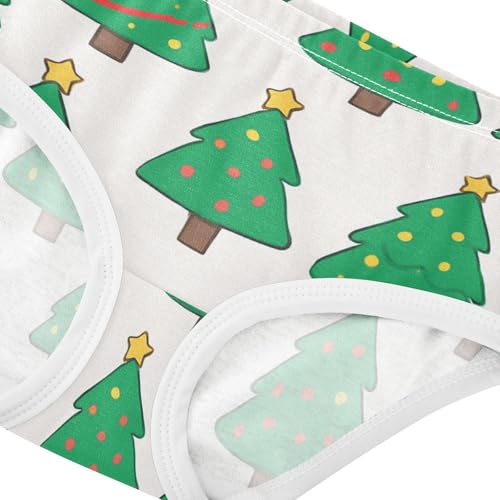 Girls' Briefs Toddler Cotton Underwear for Baby Girls Christmas Trees Pattern4