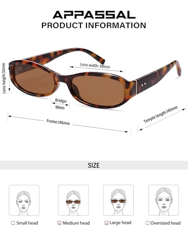 Retro Rectangle Sunglasses for Women Men Polarized Oval Sunnies AP3742