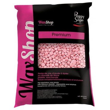 Perles de cire chaude à épiler jetable Premium rose sans bande 800 g