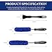 SHMZK 3 PCS Car Wheel Brush Kit for Cleaning Wheel and Tire, Bendable Wheel Brush Set for Cleaning Wheel and Tire, Soft Vehicle Wheel Rim Cleaner Detailing Brush Supplies Kit, Car Accessories (Blue)