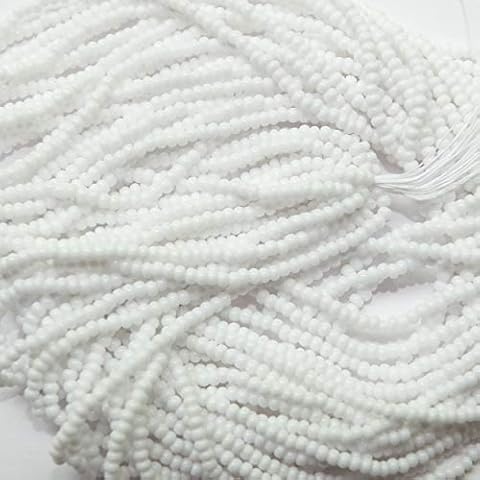 11/0 Czech Opaque White Glass Seed Beads (one Hank Pack) Preciosa Cover