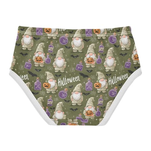 Girls Underwear Soft Cotton Halloween Gnome Kids Panties in Sizes 2/3t, 4t, 5t, 6 and 82