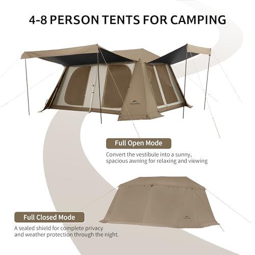Carpa Naturehike Village Pro para 4-8 personas miniatura 2
