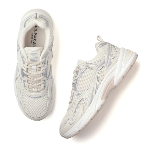 Image of U.S. Polo ASSN. Eun-Ji Off White Lightweight Sneaker Shoes