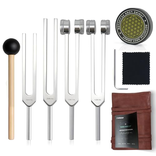 Tuning Forks for Healing Set128Hz 136.1Hz 256Hz 384Hz