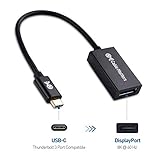 Cable Matters 8K USB C to DisplayPort Adapter (USB C to DP Adapter) Support 8K (7680x4320) DisplayPort 1.4 - Thunderbolt 3 Compatible for iPhone 15 Pro Max Plus, MacBook Pro, Dell XPS, Surface Book 2 - Image 2