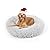 Dog Bed, Cat Calming Bed, Orthopedic Pet Donut Cuddler Round Plush Bed for Large Medium Small Dogs and Cats