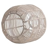 Abat-jour en panier - l'abat-jour tissé est sûr et pratique à utiliser, réutilisable et peut être appliqué pendant une longue période, abat-jour tissé en bambou