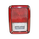 LUISAS Auto Rückleuchten für Jeep Wrangler JK 2007-2011 2012 2013 2014 2015 2016 2017,Beleuchtung Rückleuchtenglas Lichtscheibe Glas Rücklichtern Ersatz Einbauteile,B-Left