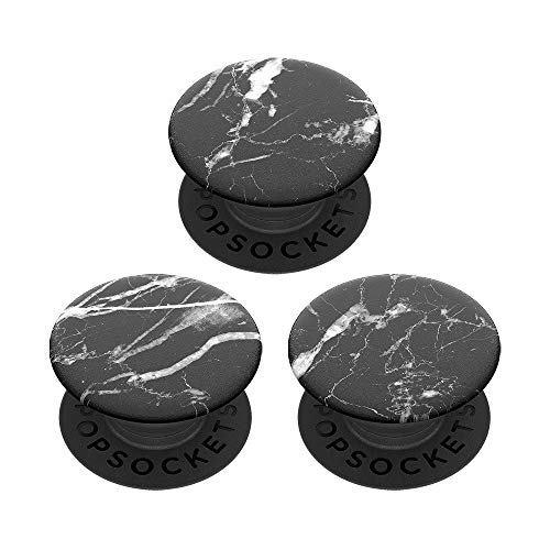 PopSockets PopMinis: Mini Grips for Phones & Tablets (3 Pack) - Black Marble