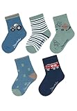 Sterntaler Baby Jungen Baby Socken Söckchen 5er Pack - Socken Baby, Babysöckchen, Babysocken - aus Baumwolle - mittelblau, 30