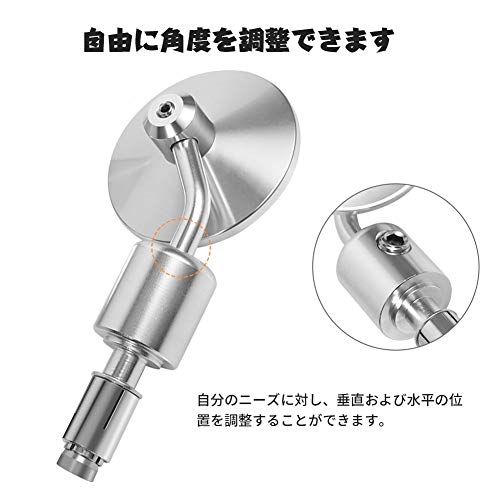 Specchietti retrovisori, 1 coppia 7/8 manubrio