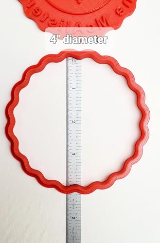 image for Generic Personalized Custom Happy Holidays Cookie Cutter Stamp With Yo