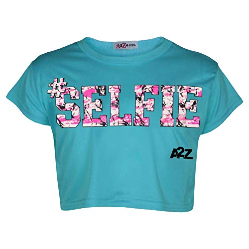 Image of A2Z 4 Kids Girls Love Crop Top T-Shirt And Splash Fashion Leggings Girls Pants Kids Outfit Sets Age 5-14 Years