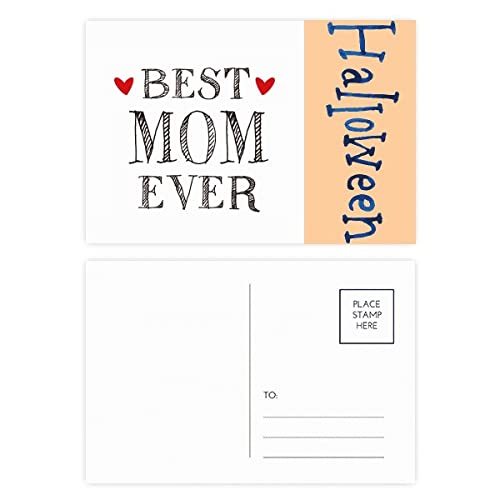 Cartes postales d'Halloween souvenirs de famille pour écrire à sa maman