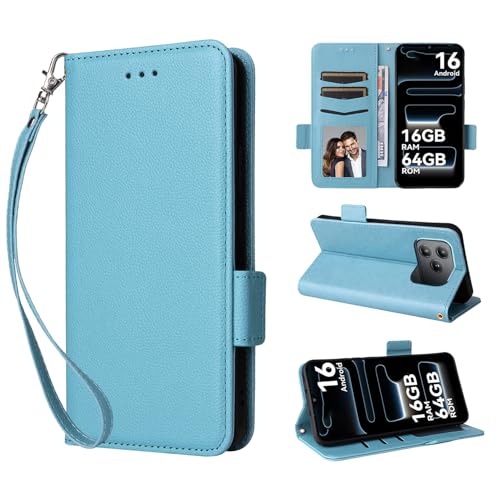 For Blackview Wave 7C �p �P�[�X �J�o�[ Blackview Wave 7C �蒠�^ ���z�^ �X�}�z�P�[�X KONXISA ���烌�U�[�[+TPU�f�� �v�̎��� �T�C�h�}�O�l�b�g�J�� �J�[�h���[ �X�^���h�@�\ �����Y�ی� �����h�~ �w