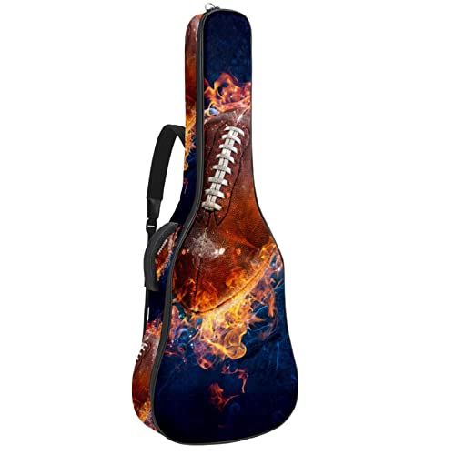 Hondank Housse imperméable pour guitare acoustique avec double bandoulière et poche pour jeu de football américain… - Les Beatles, Paul McCartney, John Lennon, RIngo Starr, George Harrison Hondank Housse imperméable pour guitare acoustique avec double bandoulière et poche pour jeu de football américain…