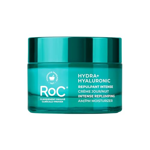 RoC Hydra+ Hidratante – Crema facial hidratante | Ácido hialurónico para todo tipo de piel | 50 ml
