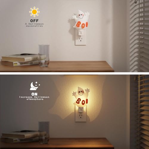 Image of JandCase Halloween Night Light, 2 Pack 3000K Night Lights Plug into Wall