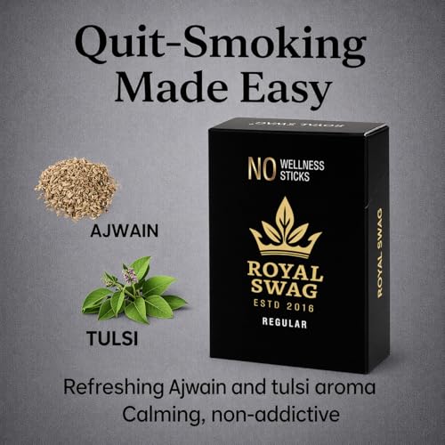 Image of ROYAL SWAG Wellness Sticks Ayurvedic Blend Wellness Sticks, 20 Sticks Each, Pack of 1 Boxes for Daily Wellness and Refreshing Aroma, Herbal Ayurvedic Formula, Premium Quality
