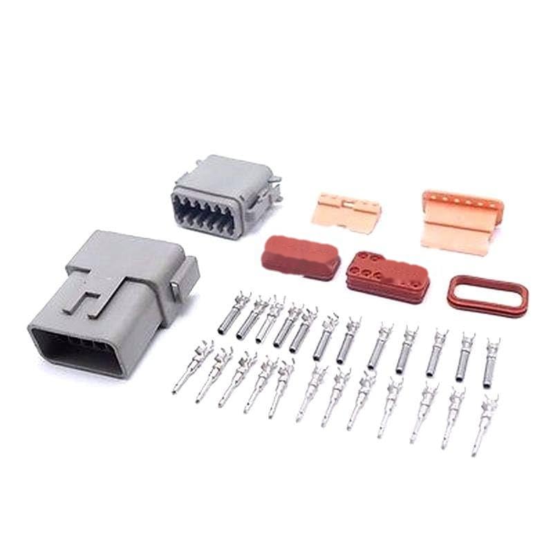 3 zestawy dwanaście pinów męskie żeńskie złącze samochodowe wtyczka Deutsch Seal wodoodporna