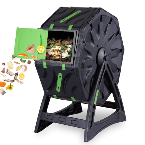 STREND PRO Mini Compostiera Da Balcone 70 L | Piccola Compostiera Da Giardino | Compostiera a Tamburo Rotante Per Compost Rapido E Di Qualità | Compostiera Rapida Da Giardino | Contenitore Per Compost