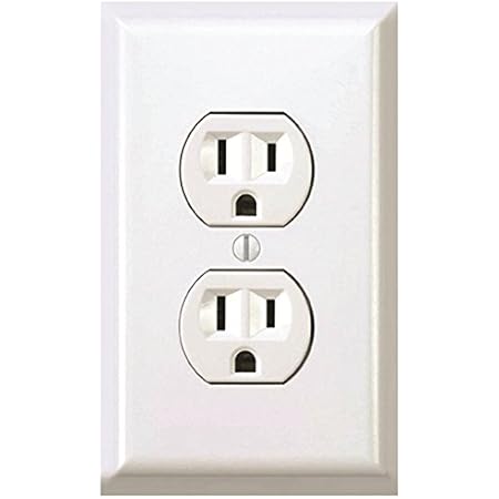 Fake Electrical Outlet Stickers - Stick on Outlet for Funny Pranks (12, Power Outlet)