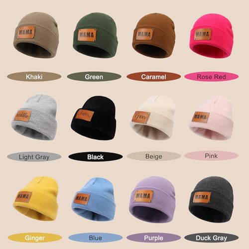 Custom Baby Beanie, Personalized Baby Kids Winter Hat, Infant Custom hat with Name, Knit Warm Caps for Boys Girls Adults3
