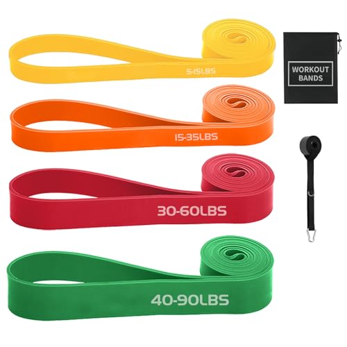 Exercise Bands Resistance Bands for Working Out,Pull Up Bands Set,at Home Workout Equipment,Workout Bands for Men and Women,Stretch Bands for Exercise