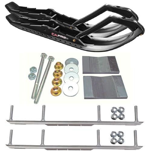C&A Pro Black TMX Snowmobile Skis w/ 9
