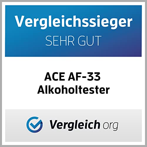 ACE AF-33 Alkotester - der #1 Alkoholtester laut AUTO BILD (Vergleich 2022/23) - polizeigenauer Alkohol-/Promilletester – Bild 4