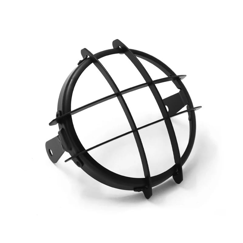 Grille phare moto anti-fissure pour éviter la casse du verre de phare rétro GN125 5.75 6.5