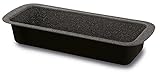 Guardini Blackstone, Stampo plumcake 30x11cm, Acciaio con rivestimento antiaderente, Colore "black-stone"
