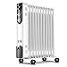 Produktbild Raumheizkörper Öl gefüllt Radiator Heater elektrische bewegliche Heizung Energiespar Vertikal Heizkörper Voll Zimmer Heizstrahler (Size : 521x250x650mm)