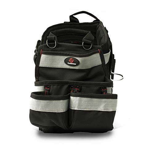 Tradegear Part#Szb Electrician's Belt & Bag Combo - Heavy Duty Electricians Tool Belt Designed For Comfort & Durability - Ideal For All Electricians Tools - Fits Sizes Xl - 3Xl (40"-55") #TOP4