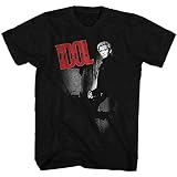 Cram Billy Idol Billy T-shirt pour homme Rock N Roll Music Band Tee rétro Noir, Noir , XL