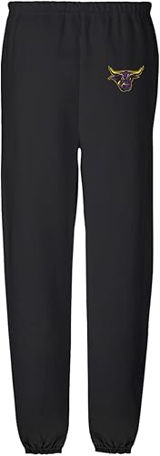 Miniatura 2 de LOGOVISION Pantalones deportivos para hombre, colección negra con logotipo primario universitario