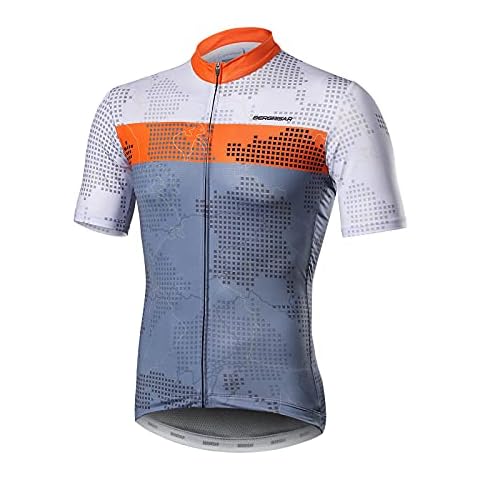 BERGRISAR Men's Short Sleeve Cycling Jersey Cover