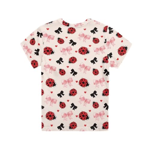 Image of Renewold Kids Novelty T-Shirt for Girls Boys Short Sleeve Crewneck Summer Tee Soft Breathable Graphic Shirt for Age 2-16