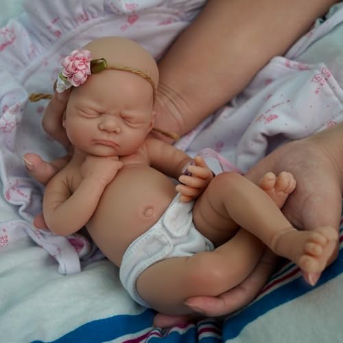 Muñeca Bebé Reborn de Silicona Realista 12 pulgadas miniatura 5