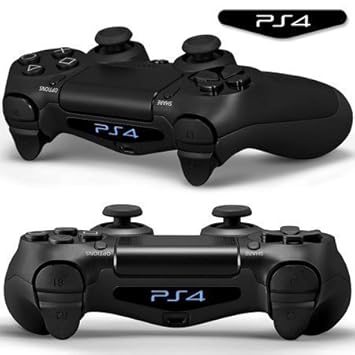CloudSmart PS4 Controller Light Bar Decals Stickers Qty 2 PS4 Logo - Word of PS4
