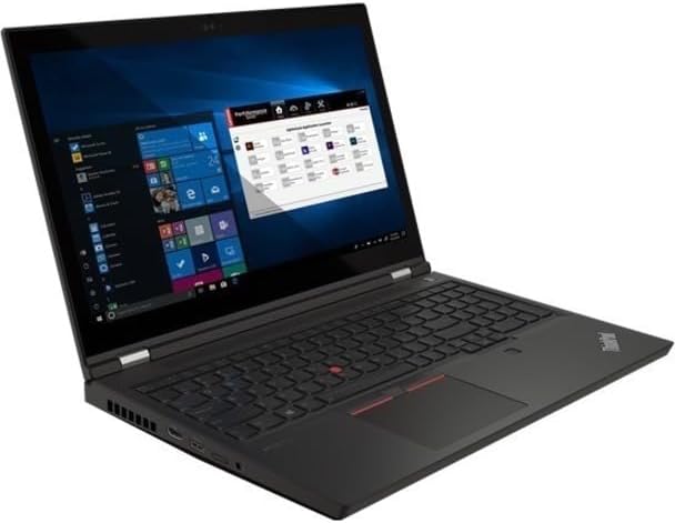 Lenovo ThinkPad P15 Gen 2 laptop open, displaying the Windows desktop interface.