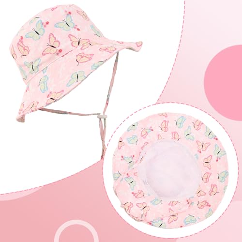 Sombrero de verano para niños ajustable con cubre cuello que no se cae 6
