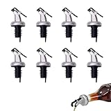 Ölausgießer – 8er-Pack TRACOMPAN auslaufsichere Schnellausgießer | Mehrzweck-Flaschen-Drizzler für Olivenöl, Essig, Wein und Spirituosen (Speed-Ausgießer, Wein-Likörspender)