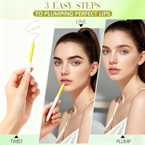 Image of Invisible Extreme Plumping Lip Liner - Universal Lip Enhancer for All Women (2pcs)