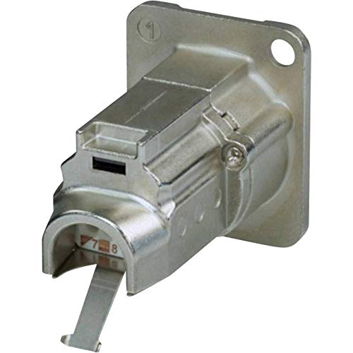 Neutrik RJ45 Data Connector etherCON D Series NE8FDX-Y6 Female Straight Pole 8P8C Nickel - Image 2